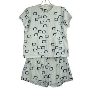 Mama Van VIJF en Eskimo pajama set toast bread print size 14 Belgium